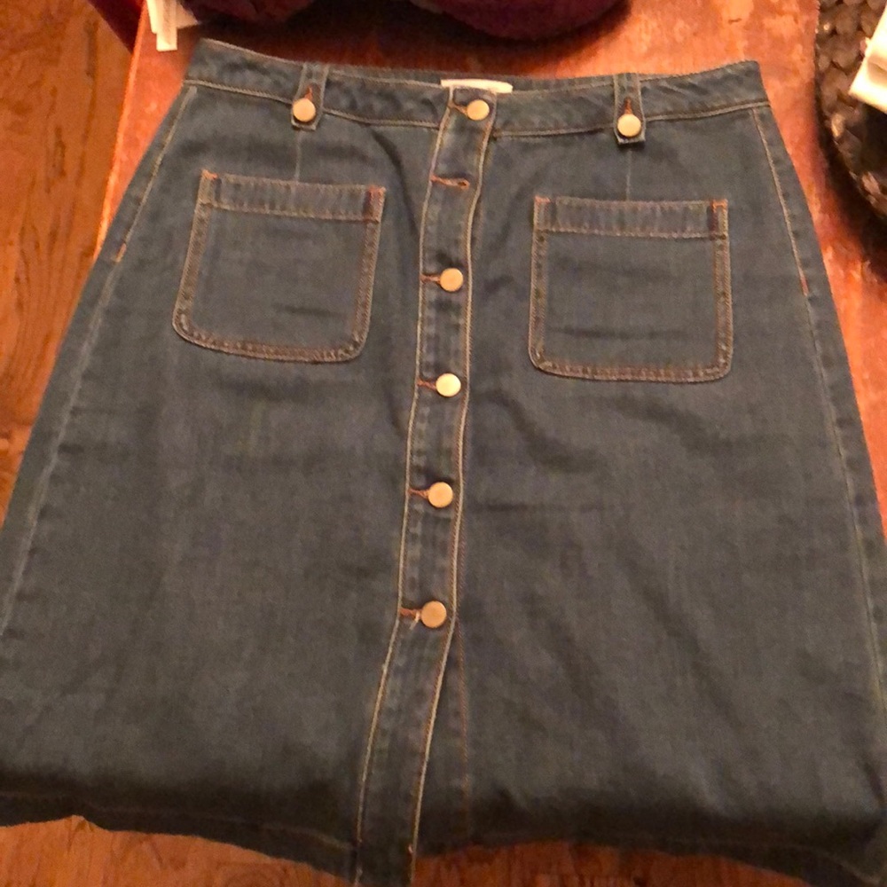 Blue jean Loft skirt